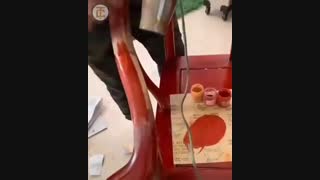 ترمیم دسته صندلی چوبی با استفاده از نودل