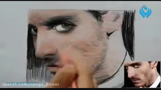 آموزش نقاشی چهره با مدادرنگی به وسیله ی هاشور