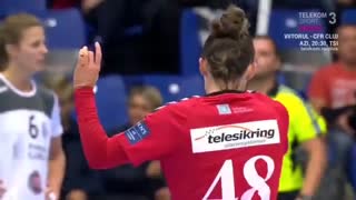 دیدار تیم های هندبال اسبیرگ و سی اس ام بخارست در لیگ قهرمانان اروپا 2019/20