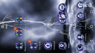 3D Lightning Thunder Theme