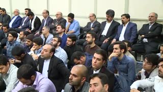 دیدار ولی امر مسلمین نائب امام زمان،حضرت سید علی خامنه ای با نخبگان و استعدادهای برتر علمی