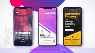 پروژه افتر افکت تیزر تبلیغاتی استوری اینستاگرام : Instagram Stories v2.6