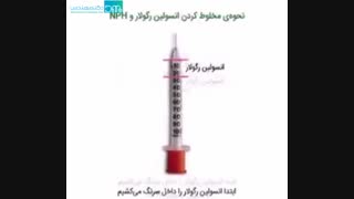 آموزش تزریق انسولین