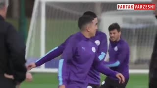 تمرینات آماده سازی بازیکنان منچسترسیتی