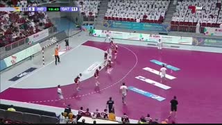 دیدار تیم های ملی هندبال قطر و هند در انتخابی المپیک 2020