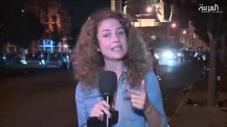 تو دهنی مرد لبنانی به خبرنگار مزدور