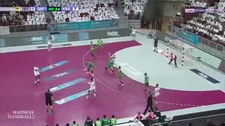 دیدار تیم های ملی هندبال قطر و عربستان  در انتخابی المپیک 2020