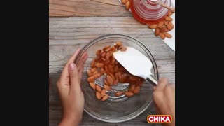 دستور آسان آشپزی: بادام عسلی