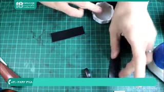 چرم دوزی بند ساعت همراه حکاکی زیبای روی آن