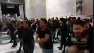حرم رضوی غرق در ماتم و عزا است...