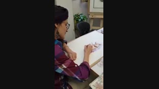 طراحی چهره با آبرنگ