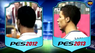 طراحی چهره کریستین رونالدو از PES3 تا PES 2020