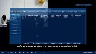 آموزش تنظیمات دوربین IP تحت شبکه