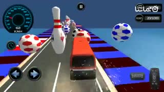 SuperHero Bus Stunt City Racing