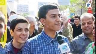 گزارش میدانی رسا از راهپیمایی ۱۳ آبان