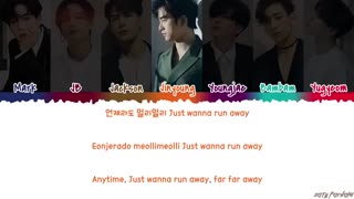 GOT7 - 'RUN AWAY' Lyrics [Color Coded_Han_Rom_Eng]آهنگ فرار کن از گروه گاتسون(مینی البوم جدید)*