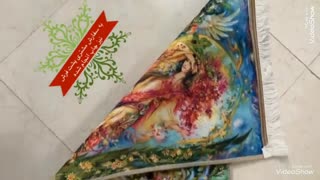 تابلو فرش چاپی طرح مینیاتوری
