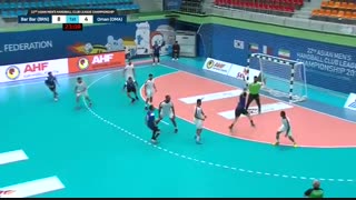 دیدار تیم های هندبال بربر و عمان در قهرمانی باشگاه های آسیا2019