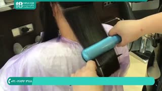آموزش کراتینه کردن مو و سشوار کشیدن