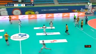 دیدار تیم های هندبال فولاد و بربر در قهرمانی باشگاه های آسیا2019