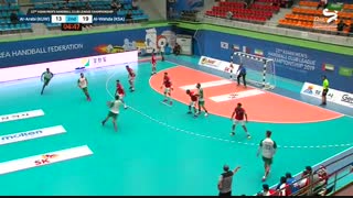 دیدار تیم های هندبال الوحده و العربی در قهرمانی باشگاه های آسیا2019