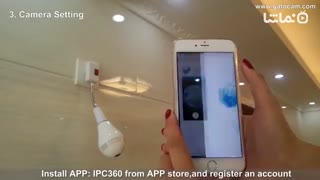 Panoramic CCTV Bulb Camera