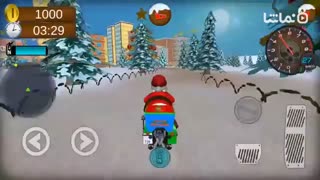 Crazy Santa Moto Gift Delivery