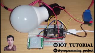 ساخت دزگیر هوشمند توسط nodemcu و سنسور تشخیص حرکت