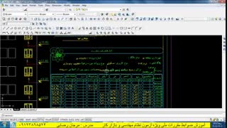 تایتل و جدول مساحت های نقشه های شهرداری(آموزش ضوابط شهرداری مهندس رضایی)