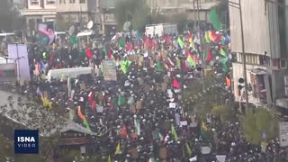 اجتماع مردم تهران در پی حوادث اخیر کشور