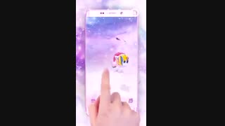 3D Galaxy Unicorn Shiny Glitter Theme
