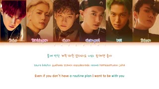 EXO (엑소) - NON STOP (Color Coded Lyrics Eng/Rom/Han/가사)