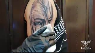 تاتو صورت در آکادمی پریشا تاتو -09126130533