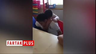 صحنه زیبایی که کودک مبتلا به سندرم داون خلق کرد!