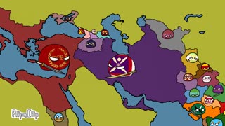 نقشه تاریخی ایران پیش از اسلام، به سبک کشورهای توپی که جنگ‌ها رو شبیه‌سازی می‌کنند