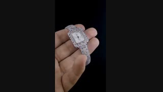 ساعت نقره جواهری زنانه