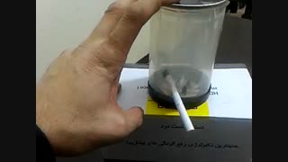 تست دود فرایند یونیزاسیون دستگاه تصفیه هوای فرازتک Faraztek.ir