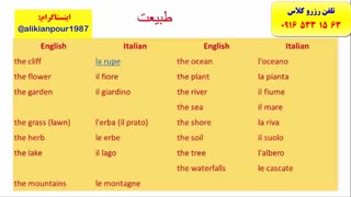 آموزش 100 % تضمینی زبان ایتالیایی در اهواز وایران – استاد علی کیانپور