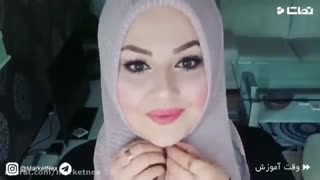 آموزش بستن شال های مجلسی