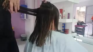 آموزش مدل مو بلند گرد خرد شده- مومیس مشاور و مرجع تخصصی مو