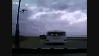 سقوط هواپیما ازنزدیک