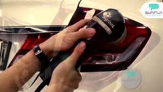پولیش چراغ اتوسول جهت از بین برند ماتی و خط و خش چراغ خودرو