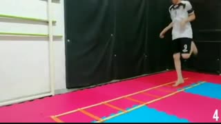 8 تمرین با نردبان چابکی