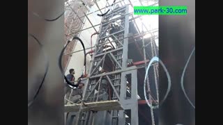 نصب پارکینگ مکانیزه روتاری 10 واحدی شرکت مبتکران در تهران