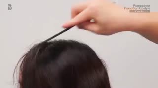 آموزش مدل مو دخترانه جمع ساده- مومیس مشاور و مرجع تخصصی مو