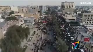 مراسم تشییع پیکر شهید سردار حاج قاسم سلیمانی و ابومهدی المهندس در عراق