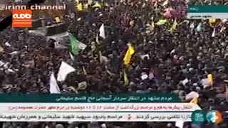حضور میلیونی و بی نظیر مردم مشهد در انتظار پیکر شهید حاج قاسم سلیمانی