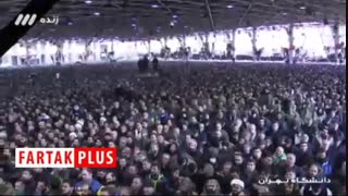 لحظه بغض و گریه ولی امر مسلمین جهان حین نماز بر پیکر مالک اشتر انقلاب اسلامی