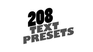 دانلود 208 پریست متن برای پریمیر 208Text Preset For Premiere Pro