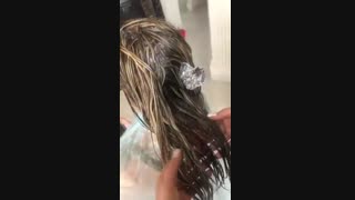 آموزش رنگ کردن و هایلایت مو _ الهام باقری